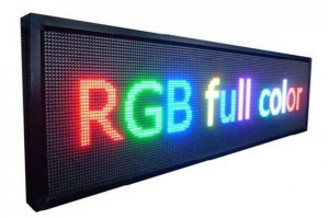 Бегущие LED строки RGB