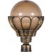Светильник садово-парковый PL5053 шар на столб 100W E27 230V, черное золото 11555