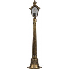 Светильник садово-парковый PL4016 столб четырехгранный 60W E27 230V, черное золото 11399