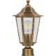 Светильник садово-парковый 6103 шестигранный на столб 60W E27 230V, черное золото 11129