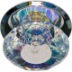 Светильник потолочный, JC G4 с многоцветным стеклом, хром, с лампой, JD83S-MC 17270