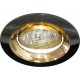 Светильник встраиваемый 2009DL потолочный MR16 G5.3 черный металлик-золото 17828