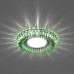 Светильник встраиваемый с зеленой LED подсветкой CD904 потолочный MR16 G5.3 прозрачный
