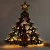 Деревянная световая фигура, 10 LED, цвет свечения: теплый белый, 25*3*27cm, шнур 1,4 м, IP20, LT080