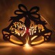 Деревянная световая фигура, 1 лампа накаливания, цвет свечения: теплый белый, 29*5*24cm, шнур 1,4 м, IP20, LT067