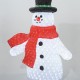 Снеговик в красном шарфе и цилиндре 80 Led, 40 см (KAEMINGK)