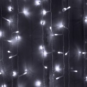 Световой занавес 1х6 метров, 600 led (прозрачный провод)