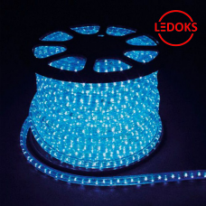 Дюралайт светодиодный LED-F3W 3-х жильный, синий 2,88Вт/м 72LED/м 50м 220V