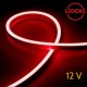 Тонкий красный гибкий неон 12 В, 11 Вт, 120 LED
