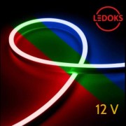 Тонкий гибкий неон RGB 12 В, 11 Вт, 120 LED